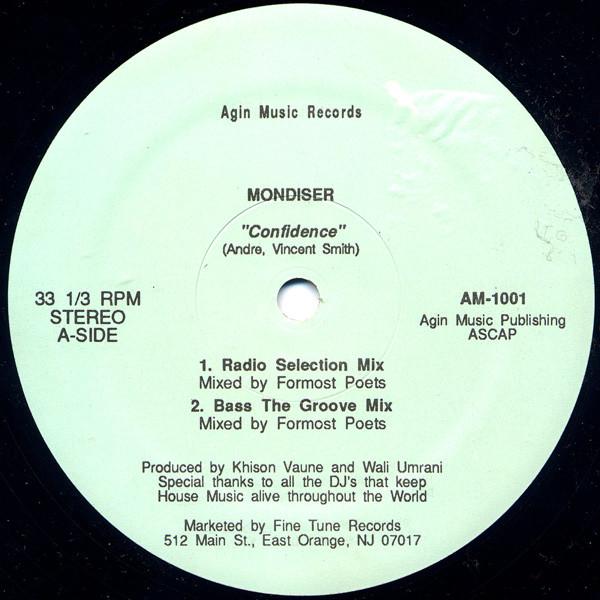 12inch Record MONDISER - Confidence AM1001 Agin Music Reco US Dance & Electronica Used
12inch Record MONDISER - Confidence AM1001 Agin Music Reco US Dance & Electronica Used