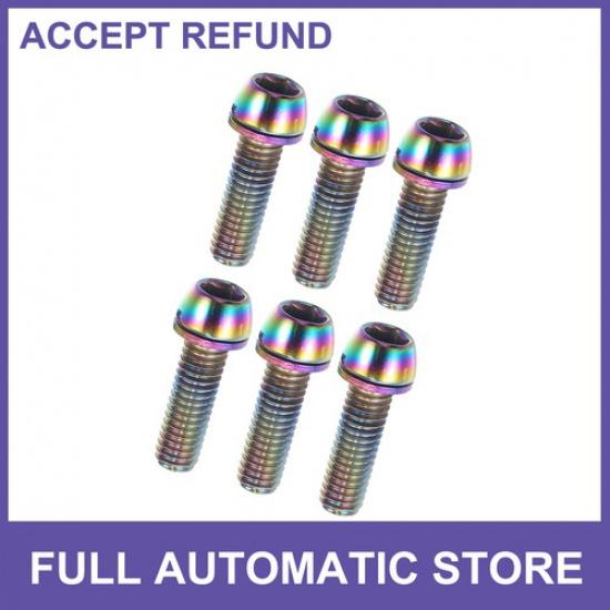 SIX Bicycle Stem Screws for MTB Bike Stem M6x20mm Socket Head Cap Bolt Universal
SIX Bicycle Stem Screws for MTB Bike Stem M6x20mm Socket Head Cap Bolt Universal