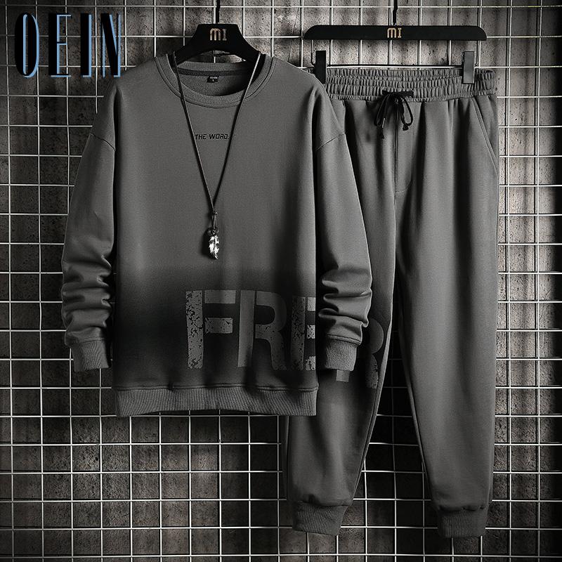 Spring and Autumn Men s Fashion Letter Printed Round Neck Sweater Casual Pants Set XXXXL сірий
Spring and Autumn Men s Fashion Letter Printed Round Neck Sweater Casual Pants Set XXXXL сірий