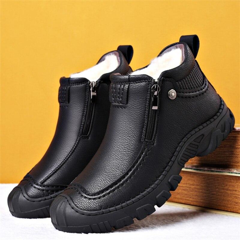 Winter Warm Men Snow Boots Waterproof Leather Sneakers Outdoor Male Hiking Boots Work Shoes 44 чёрный
Winter Warm Men Snow Boots Waterproof Leather Sneakers Outdoor Male Hiking Boots Work Shoes 44 чёрный