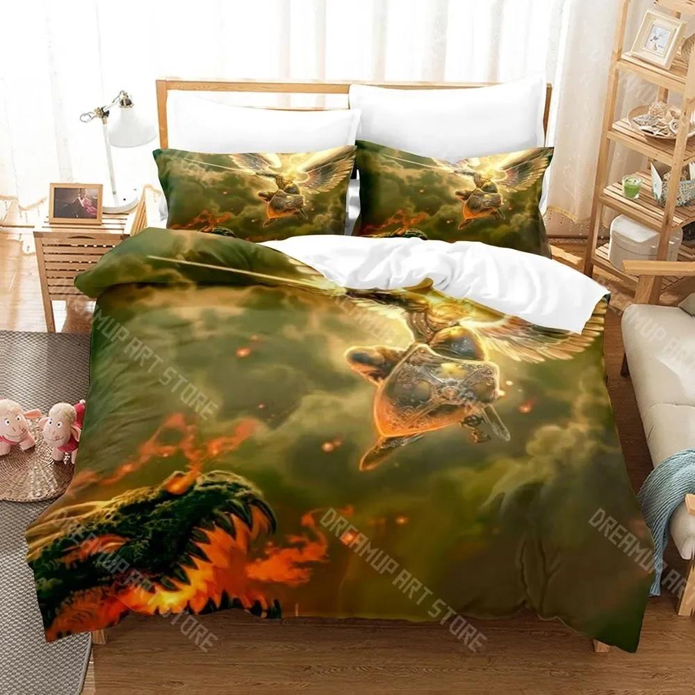3D Print St.Michael Bedding Set Single Twin Full Queen King Size Bed Set Aldult Kid Bedroom Duvetcover Sets EU Single 90x200cm
3D Print St.Michael Bedding Set Single Twin Full Queen King Size Bed Set Aldult Kid Bedroom Duvetcover Sets EU Single 90x200cm