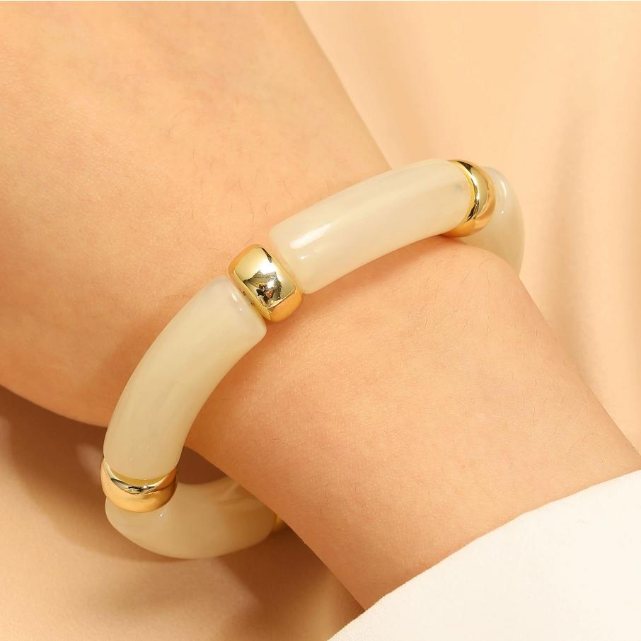 Bohemian Acrylic Bracelets for Women Girls Fashion Party Zircon Gift Colorful Column Elastic Rope Adjustable Simple Bracelets
Bohemian Acrylic Bracelets for Women Girls Fashion Party Zircon Gift Colorful Column Elastic Rope Adjustable Simple Bracelets