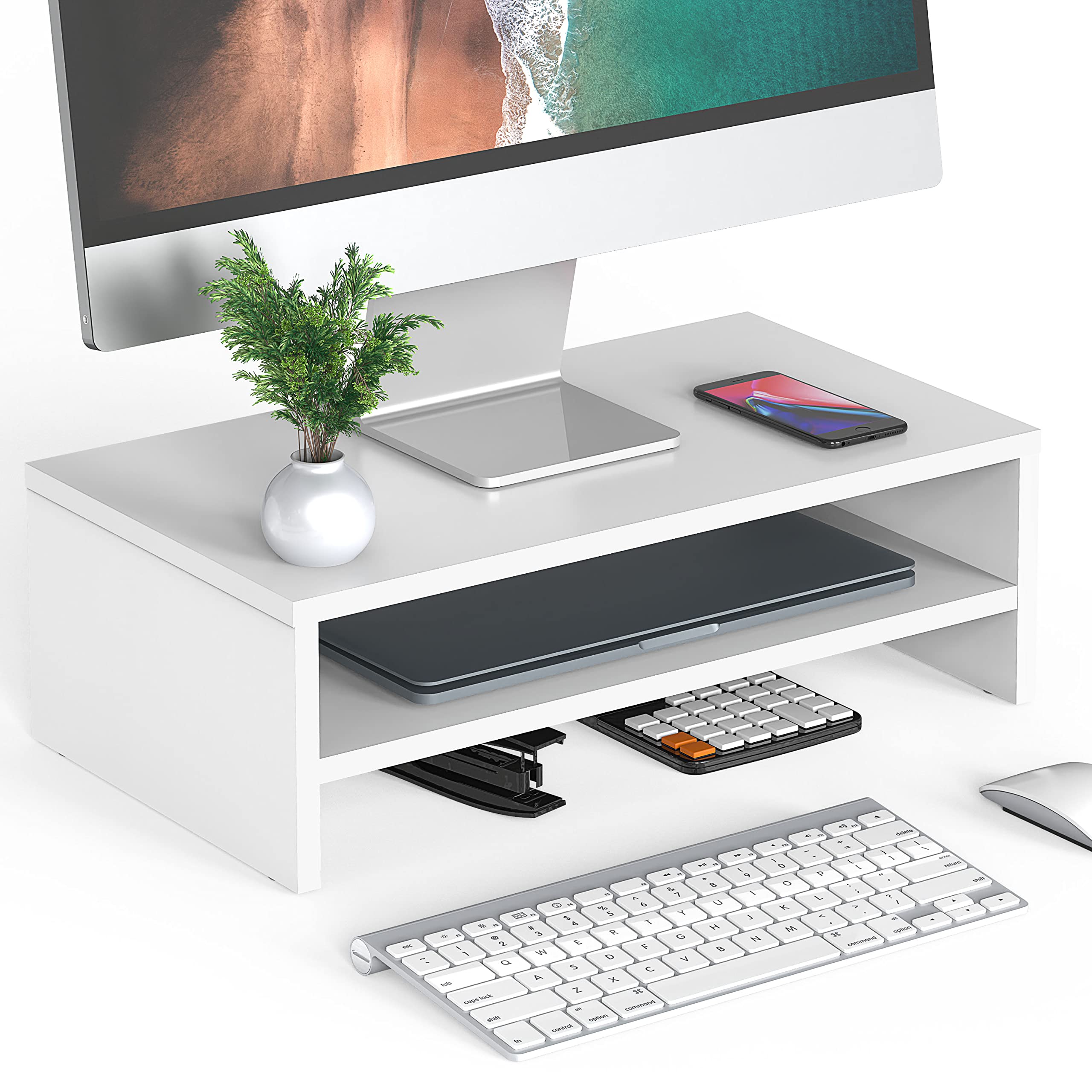 Fitueyes Monitor Computer Monitor Desktop Wooden Two Tier PC Computer for Desktop Desktop PC Monitor Computer Tabletop Organizing White DT204205WW білий
Fitueyes Monitor Computer Monitor Desktop Wooden Two Tier PC Computer for Desktop Desktop PC Monitor Computer Tabletop Organizing White DT204205WW білий