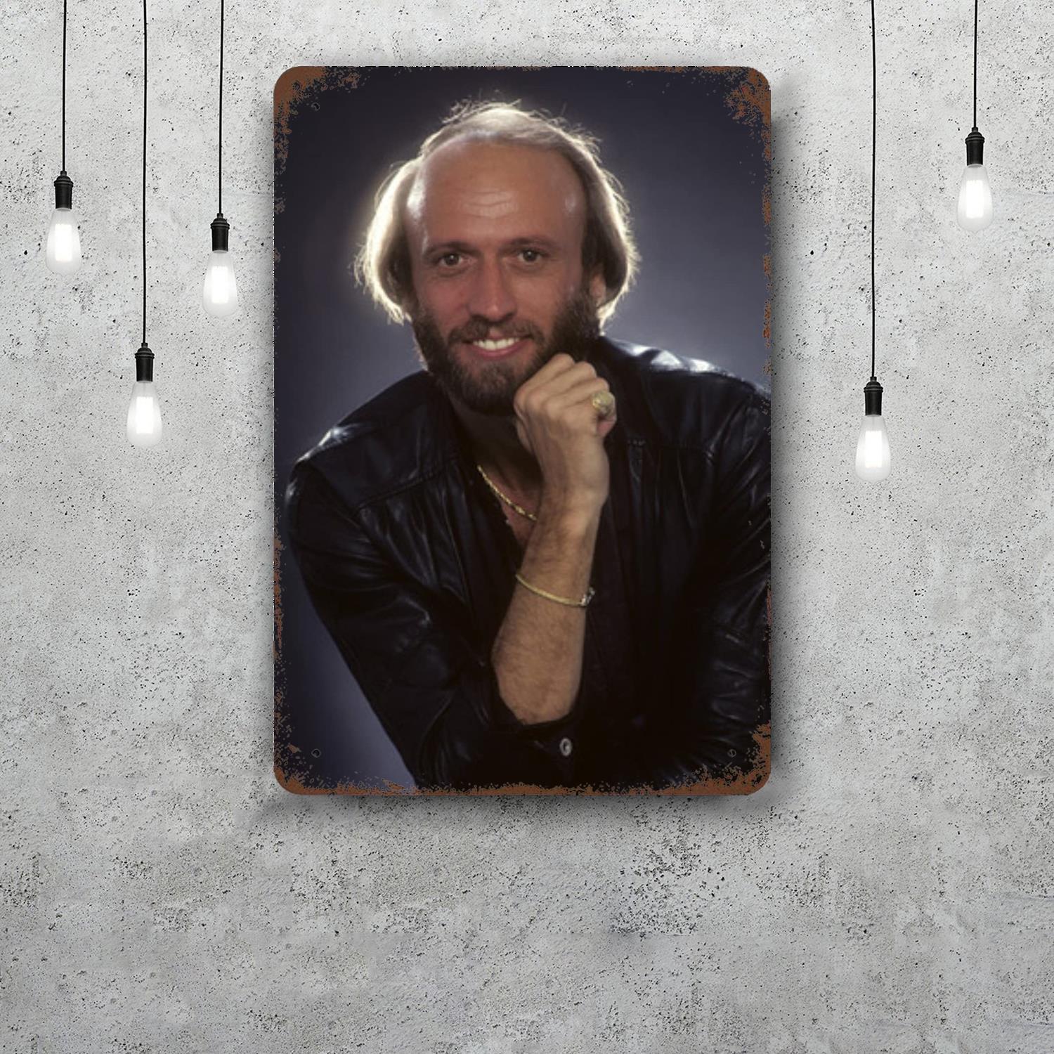 Maurice Gibb Classic Poster Rusty Metal Plaque Retro Decorative Plate Bar Man Cave Garage Club Metal Sign Wall Decoration 20x30cm(7.8x11.8inch)
Maurice Gibb Classic Poster Rusty Metal Plaque Retro Decorative Plate Bar Man Cave Garage Club Metal Sign Wall Decoration 20x30cm(7.8x11.8inch)