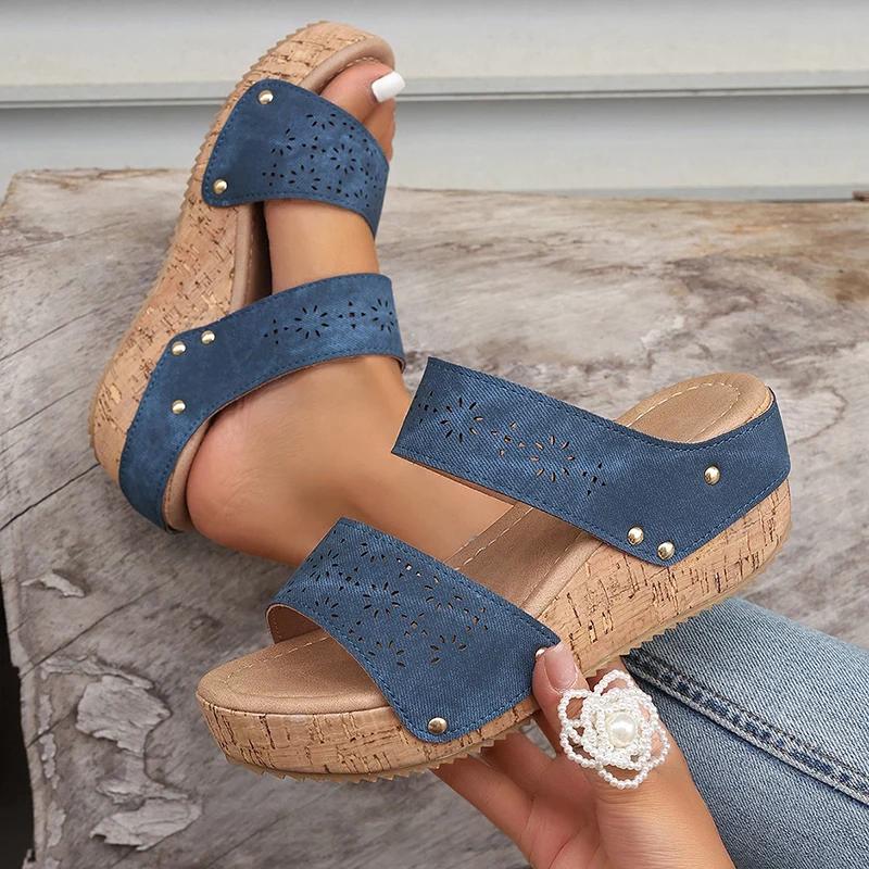 Fashion 2025 Summer Platform Sandals Fashion Shoes for Women Vintage Hollow Out Thick Bottom Slippers Woman Comfort Non Slip Rome Shoes 36
Fashion 2025 Summer Platform Sandals Fashion Shoes for Women Vintage Hollow Out Thick Bottom Slippers Woman Comfort Non Slip Rome Shoes 36