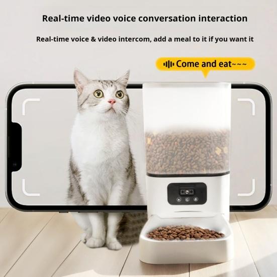Автоматическая кормушка для кошек объемом 6 л с камерой, 2,4 ГГц, WiFi, кормушка для кошек и собак с ночным видением и управлением через приложение Smart App, дозатор сухого корма для домашних животных белый
Автоматическая кормушка для кошек объемом 6 л с камерой, 2,4 ГГц, WiFi, кормушка для кошек и собак с ночным видением и управлением через приложение Smart App, дозатор сухого корма для домашних животных белый
