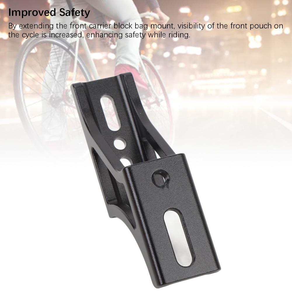 Adjustable Height Front Carrier Block Adapter Riser for Brompton/ Cline Bike Upgrade Part чорний
Adjustable Height Front Carrier Block Adapter Riser for Brompton/ Cline Bike Upgrade Part чорний