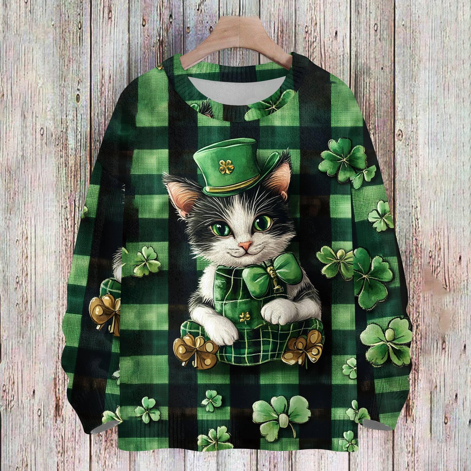 улица. Свитшоты ко Дню Святого Патрика для детей, вязаные свитера для мальчиков и девочек, симпатичные рубашки, осенние свитера с круглым вырезом, топы 110
улица. Свитшоты ко Дню Святого Патрика для детей, вязаные свитера для мальчиков и девочек, симпатичные рубашки, осенние свитера с круглым вырезом, топы 110