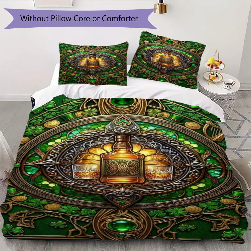 St.Patrick s Day Pattern Bedding uilt Set uilt Cover Pillowcase Home Decoration Birthday Gift (1 * duvet cover + 2 * pillowcase without core)79 135x200cm
St.Patrick s Day Pattern Bedding uilt Set uilt Cover Pillowcase Home Decoration Birthday Gift (1 * duvet cover + 2 * pillowcase without core)79 135x200cm