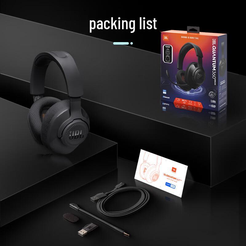 JBL Quantum 360 Wireless Gaming Headset
JBL Quantum 360 Wireless Gaming Headset