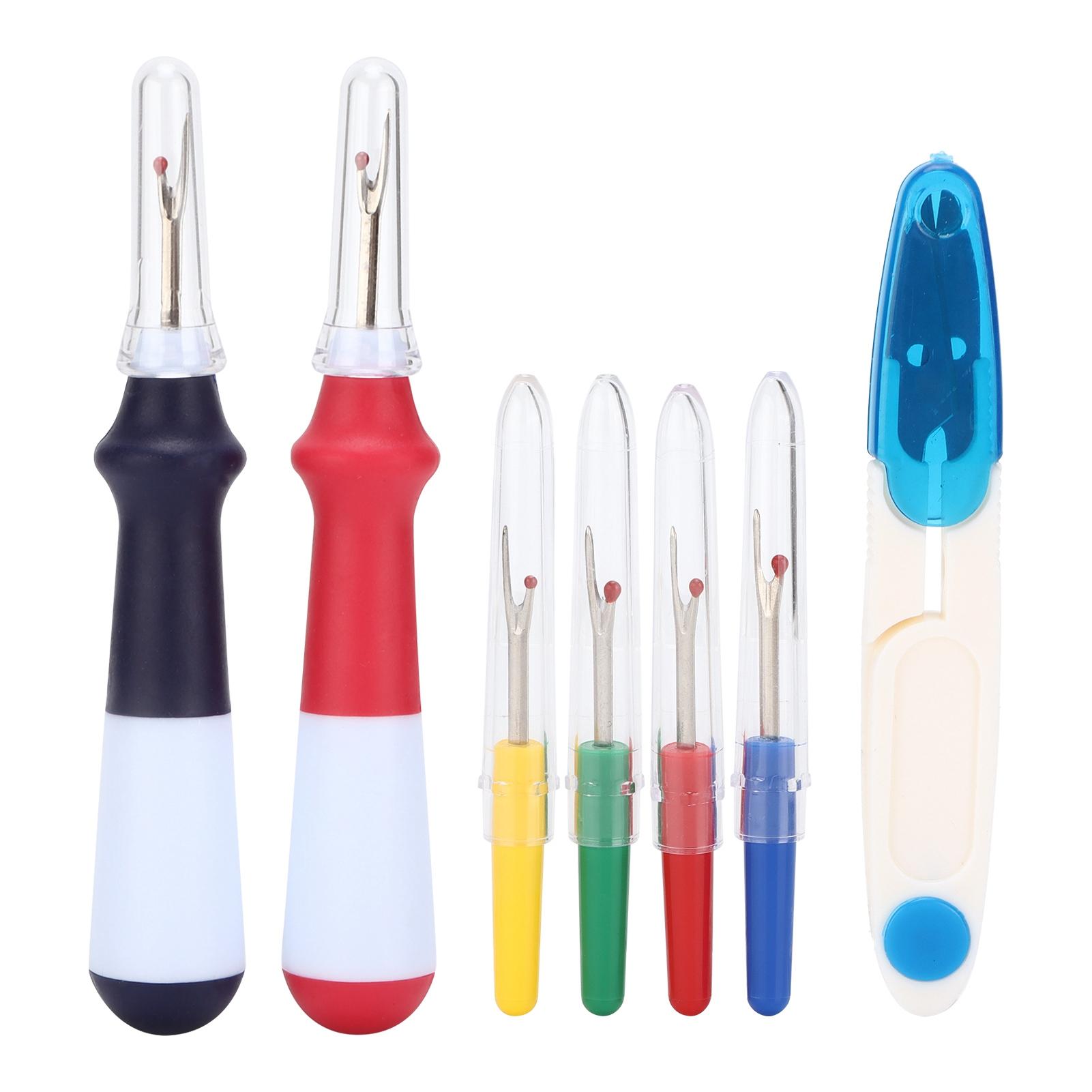 Набор распарывателей швов Красочный Прочный Нержавеющий Эргономичный Удобные ручки Удалитель ниток для шитья
Набор распарывателей швов Красочный Прочный Нержавеющий Эргономичный Удобные ручки Удалитель ниток для шитья