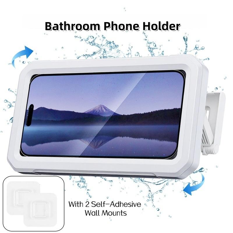 2-in-1 Self-Adhesive Wall-Mounted Phone Holder Belt360360-degree rotating shower storage box with sensitive touch control function Suitable for with 2 Self-adhesive wall
2-in-1 Self-Adhesive Wall-Mounted Phone Holder Belt360360-degree rotating shower storage box with sensitive touch control function Suitable for with 2 Self-adhesive wall