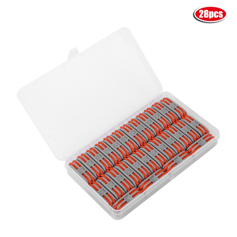 28Pcs Wiring Connector Conductor 2 Position Compact Orange Flame Retardant Nylon 11-28AWG PCT-2-2
28Pcs Wiring Connector Conductor 2 Position Compact Orange Flame Retardant Nylon 11-28AWG PCT-2-2