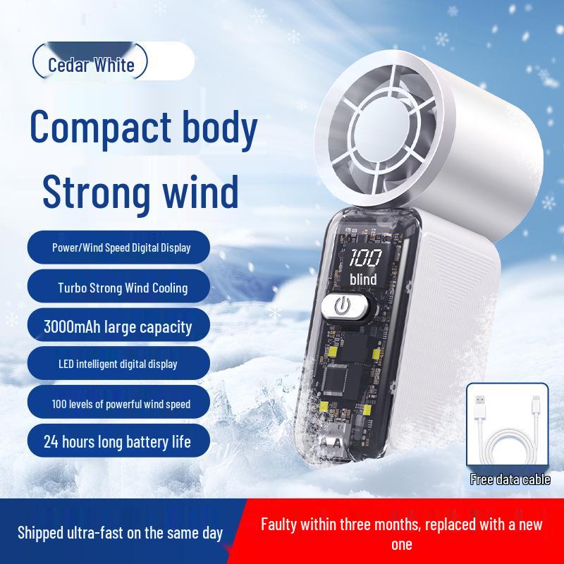 K688 USB Rechargeable Mini Handheld Fan - High-Speed, Silent with Digital Display 50*22*34 mm белый
K688 USB Rechargeable Mini Handheld Fan - High-Speed, Silent with Digital Display 50*22*34 mm белый