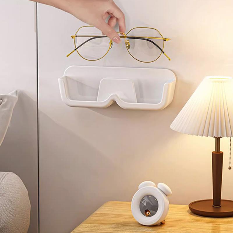 Wall-Mounted Glasses Holder Eyeglasses Storage Box Sunglasses Display Rack Bedside Storage Rack White
Wall-Mounted Glasses Holder Eyeglasses Storage Box Sunglasses Display Rack Bedside Storage Rack White