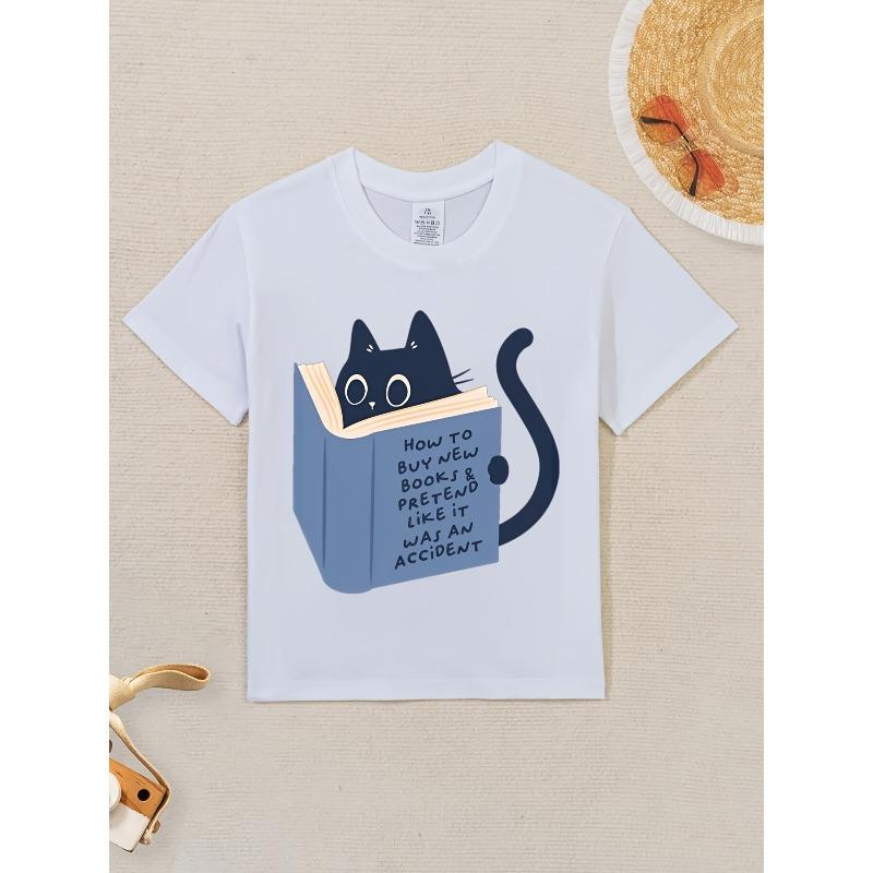 European sizes Boys & Girls Kids T-Shirt - Cute Cat & Book Graphic 98cm белый
European sizes Boys & Girls Kids T-Shirt - Cute Cat & Book Graphic 98cm белый