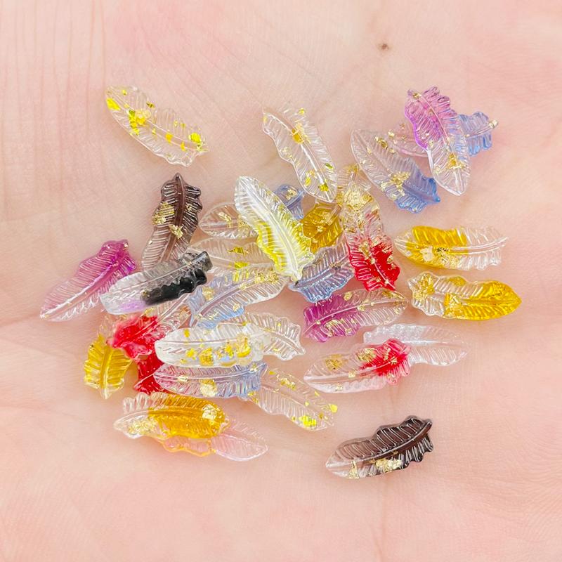 50 Pcs New Cute Mini Mixed Color Feather Resin Figurine 3D Flat Back Cabochon Ornament Manicure Making Hairwear Accessories A46
50 Pcs New Cute Mini Mixed Color Feather Resin Figurine 3D Flat Back Cabochon Ornament Manicure Making Hairwear Accessories A46