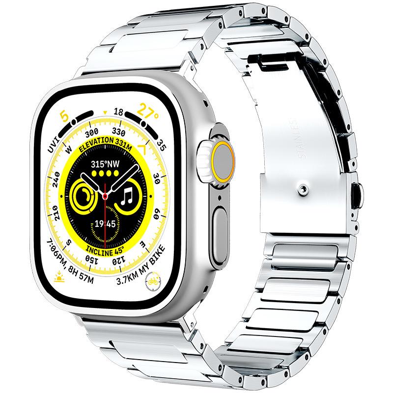 Елегантний сталевий ремінець для iWatch: I-подібний дизайн з трьома ланками Ultra49 для Apple Watch
Елегантний сталевий ремінець для iWatch: I-подібний дизайн з трьома ланками Ultra49 для Apple Watch