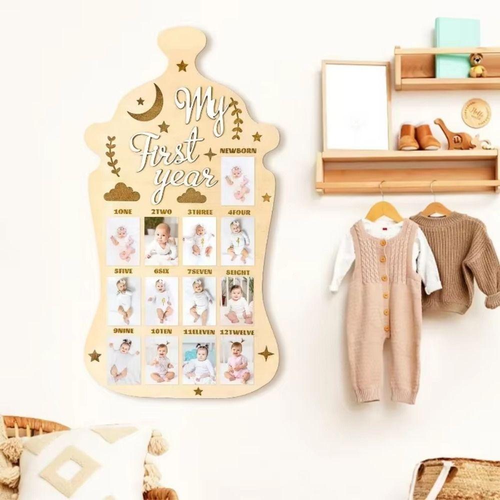 Bear/Egg/Door Shape First Year Display Photo Board Wood Newborn Growth Record Album Room Decor Style 2
Bear/Egg/Door Shape First Year Display Photo Board Wood Newborn Growth Record Album Room Decor Style 2