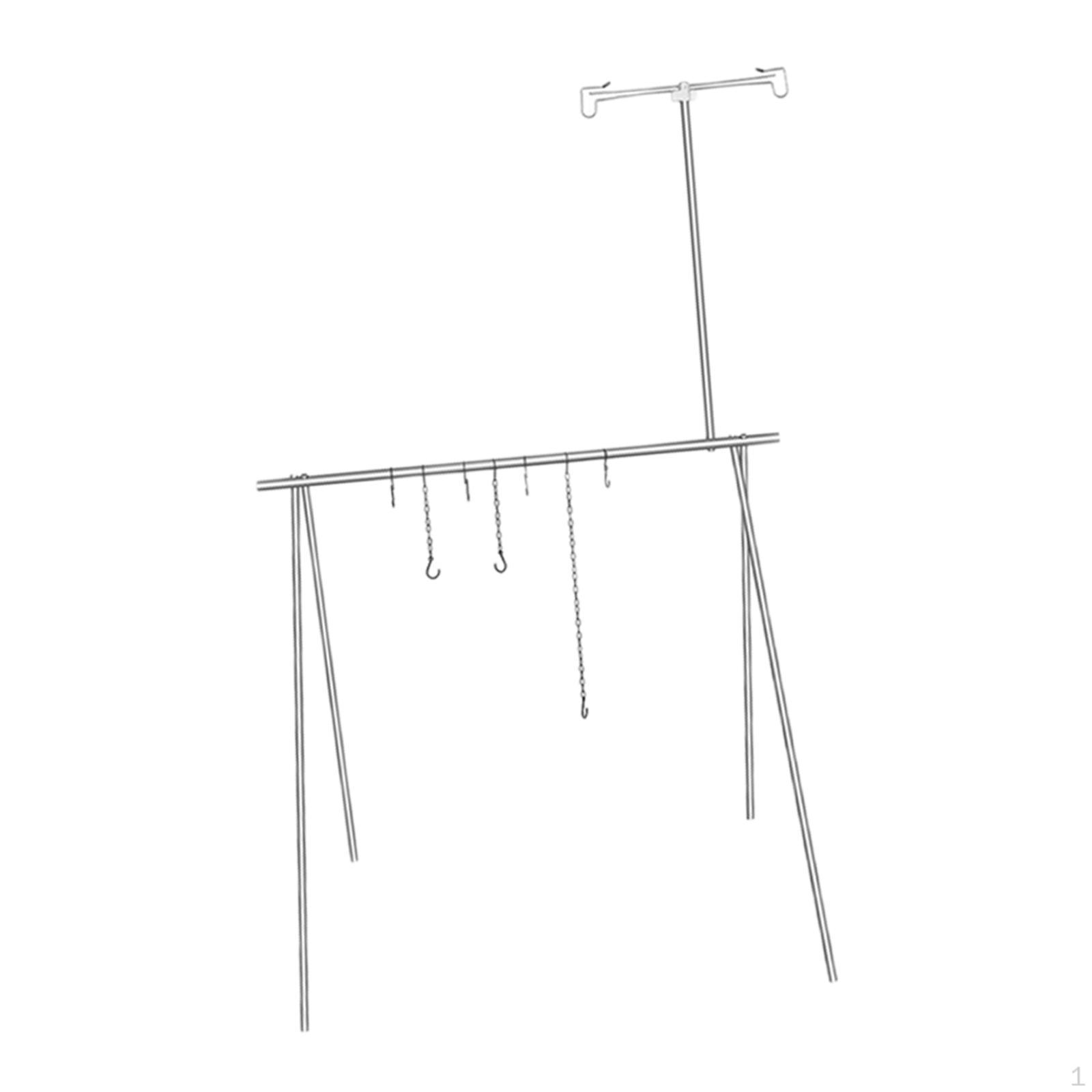 Foldable Camping Hanging Rack W/Hooks Aluminum Alloy Cookware Outdoor Equipment Clothes Stand Shelf серый
Foldable Camping Hanging Rack W/Hooks Aluminum Alloy Cookware Outdoor Equipment Clothes Stand Shelf серый