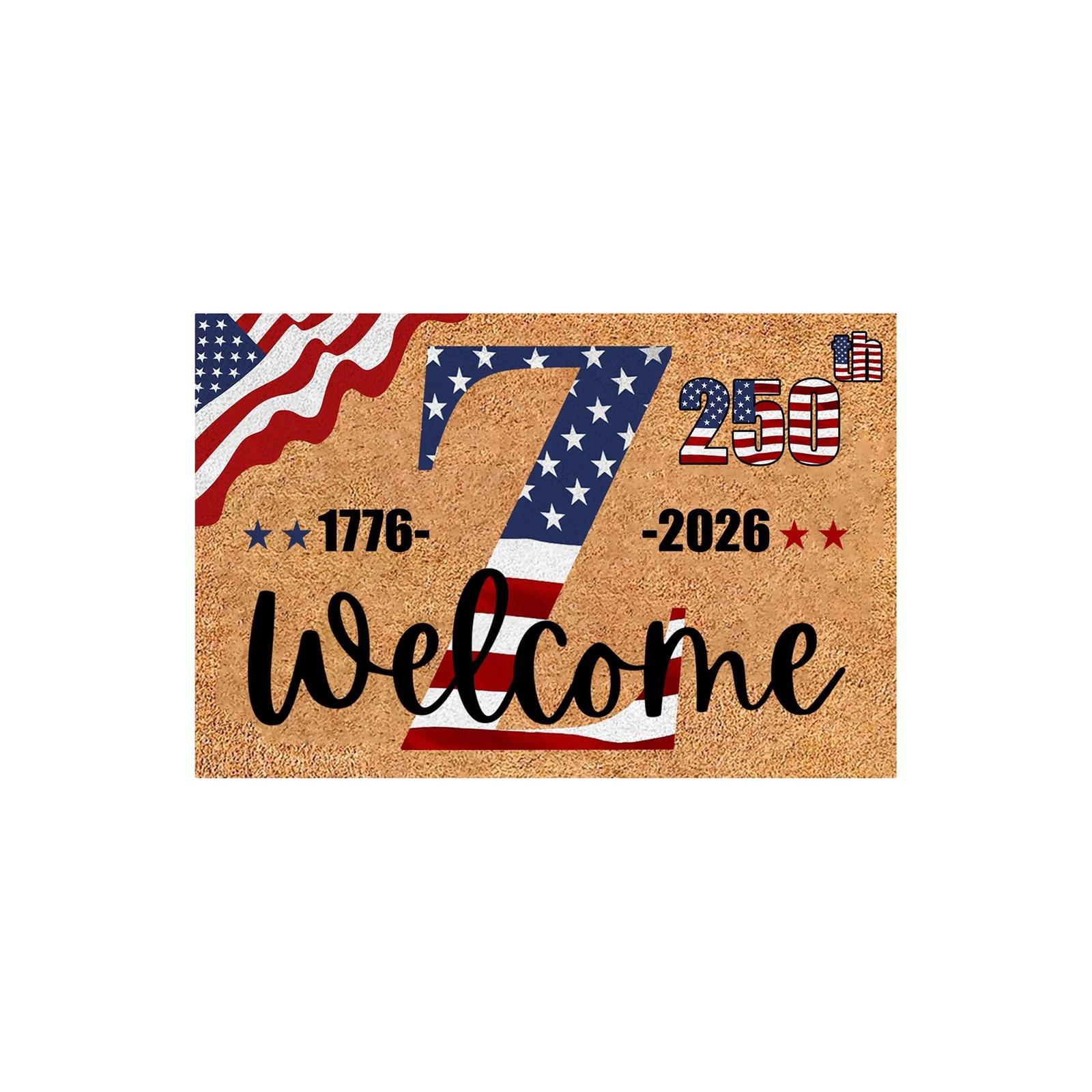 First-letter Surname 250th Anniversary Rug 1776-2026 Independence Day Welcome Doormat One Size
First-letter Surname 250th Anniversary Rug 1776-2026 Independence Day Welcome Doormat One Size