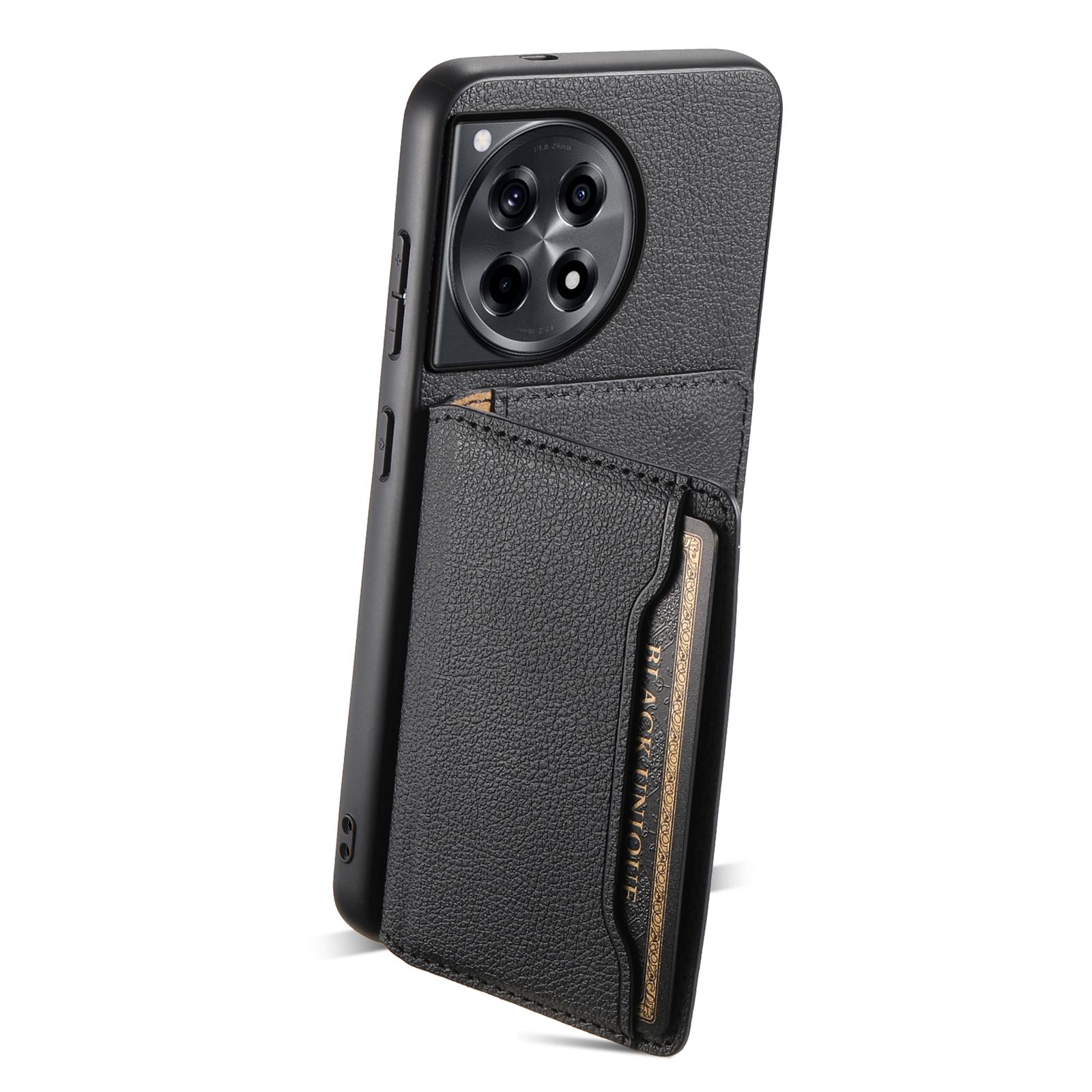 For OnePlus Ace 3 5G/12R 5G Case Card Slots Leather Coated PC+TPU Kickstand Phone Cover Black
For OnePlus Ace 3 5G/12R 5G Case Card Slots Leather Coated PC+TPU Kickstand Phone Cover Black