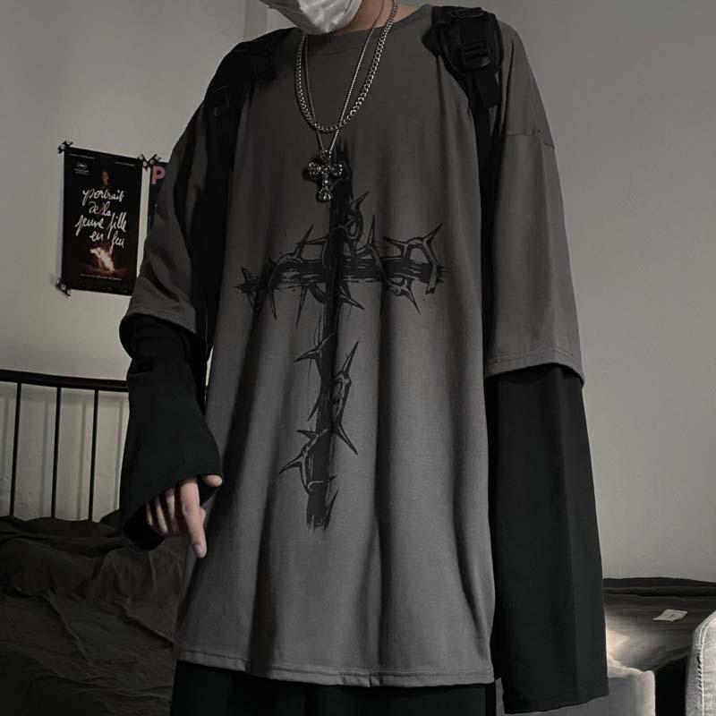 Футболка для мужчин Летняя сумка Cross of Thorns Мужские футболки Длинные рукава Темная хип-хоп мужская футболка большого размера Футболка Y2k Футболка Топы M темно серый
Футболка для мужчин Летняя сумка Cross of Thorns Мужские футболки Длинные рукава Темная хип-хоп мужская футболка большого размера Футболка Y2k Футболка Топы M темно серый