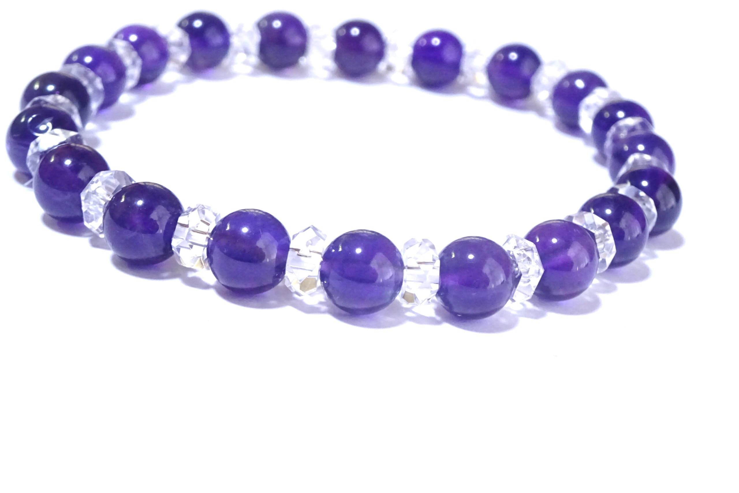 the Bringing Happiness to Everyday Amethyst Bracelet for Men and Women Natural Power Stone 6mm Cut Quartz Women with Small Kanaishi [Healing Heart,
the Bringing Happiness to Everyday Amethyst Bracelet for Men and Women Natural Power Stone 6mm Cut Quartz Women with Small Kanaishi [Healing Heart,