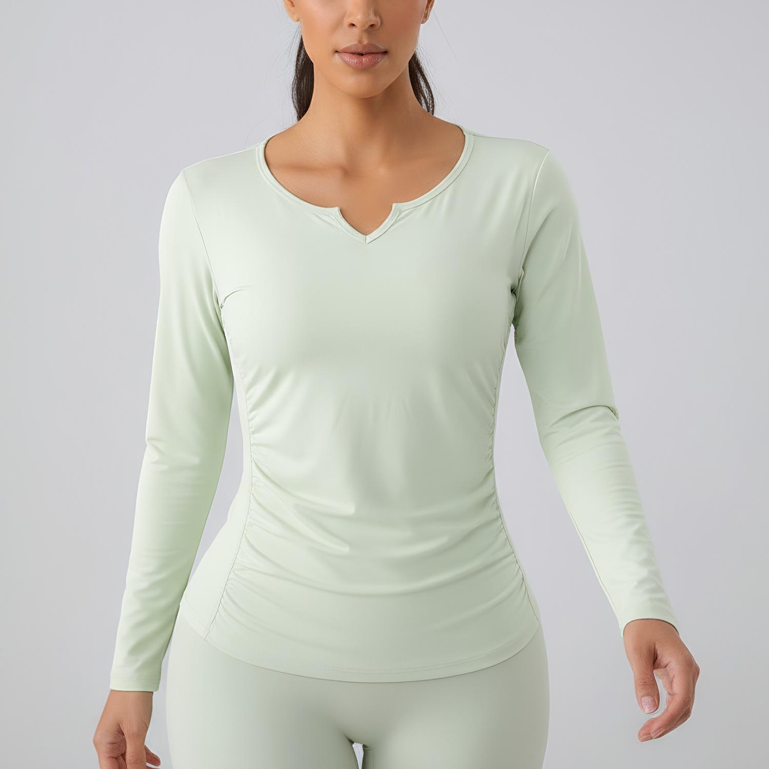 Women s Quick-Dry V-Neck Slimming Yoga Top, High-Stretch, Plus Size, Long Sleeve, Flaw-Covering, Ideal for Aerobics. L зелений
Women s Quick-Dry V-Neck Slimming Yoga Top, High-Stretch, Plus Size, Long Sleeve, Flaw-Covering, Ideal for Aerobics. L зелений