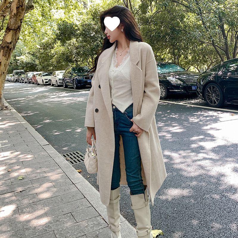 Women s Pink Woolen Over-the-Knee Coat - Korean Style Autumn/Winter 2026 Large
Women s Pink Woolen Over-the-Knee Coat - Korean Style Autumn/Winter 2026 Large