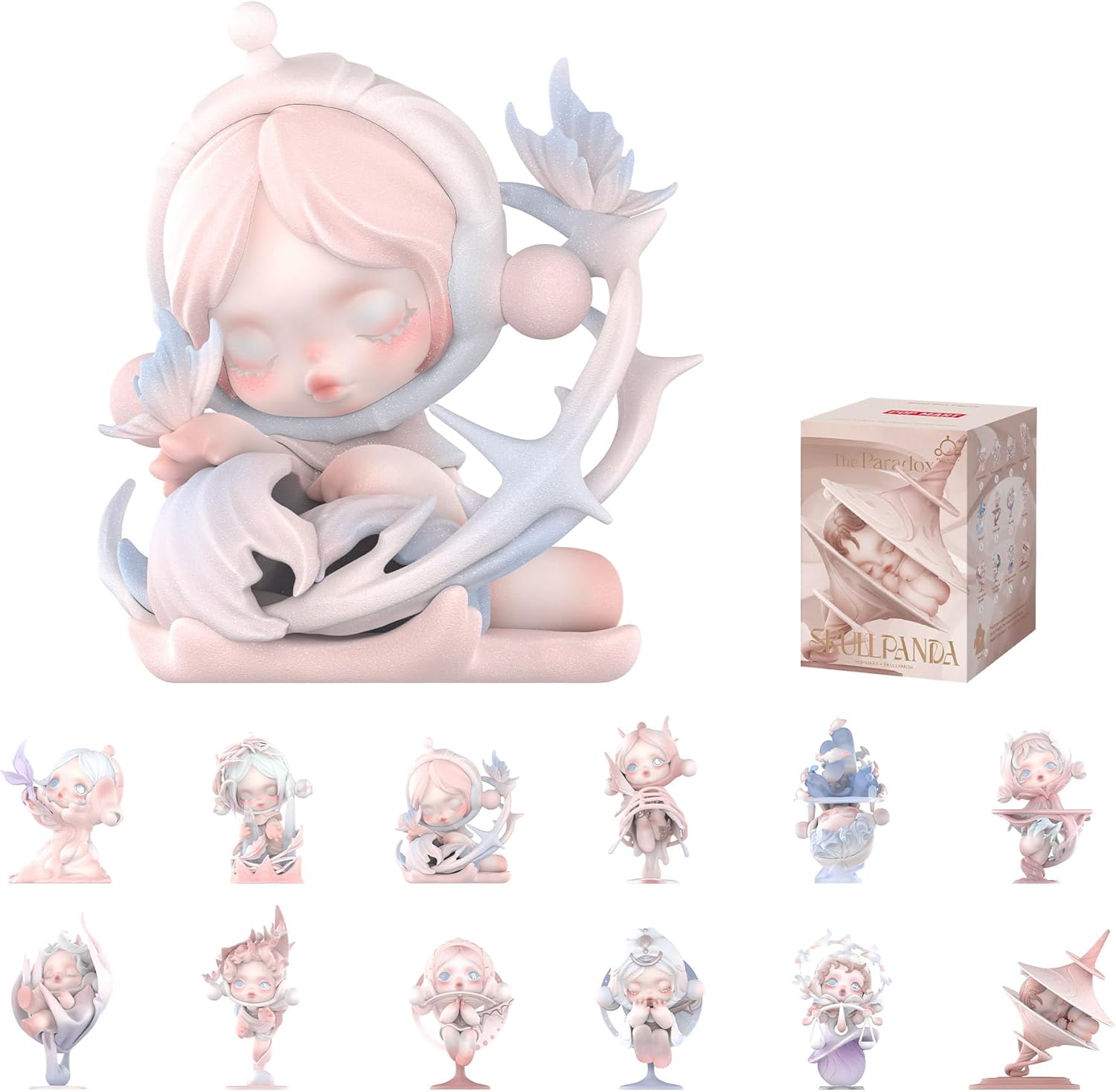 POP MART SKULLPANDA Серия Парадокс Фигурки-сюрпризы, Случайный дизайн Экшн-фигурки Домашние украшения, Подарок на праздник, День рождения, Одиночная коробка
POP MART SKULLPANDA Серия Парадокс Фигурки-сюрпризы, Случайный дизайн Экшн-фигурки Домашние украшения, Подарок на праздник, День рождения, Одиночная коробка