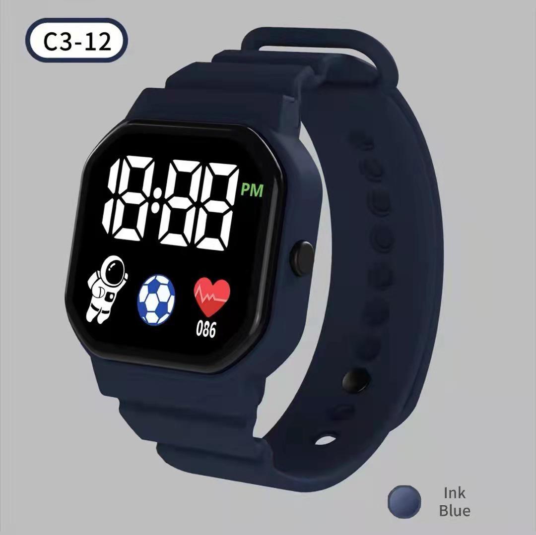 New C3-12 Football Style Waterproof Digital Sports LED Watch - Square Face for Students
New C3-12 Football Style Waterproof Digital Sports LED Watch - Square Face for Students