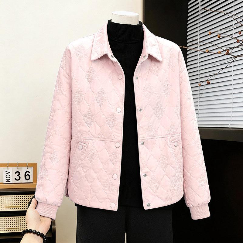 Mom s Stylish Diamond Pattern Jacket - Elegant Spring & Autumn Lapel Top for Middle-Aged Women, Perfect for Mother s Day. L (suggested 57.5-70kg) рожевий
Mom s Stylish Diamond Pattern Jacket - Elegant Spring & Autumn Lapel Top for Middle-Aged Women, Perfect for Mother s Day. L (suggested 57.5-70kg) рожевий