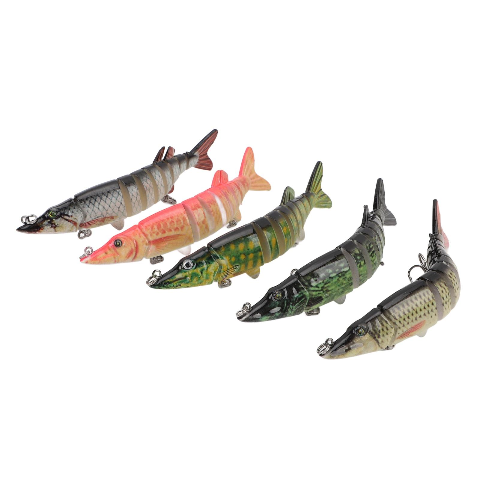 5Pcs Fishing Gears Lifelike Multi Jointed Hard Bait Swimbait Fishing Lures for Freshwater Saltwater Fishing
5Pcs Fishing Gears Lifelike Multi Jointed Hard Bait Swimbait Fishing Lures for Freshwater Saltwater Fishing