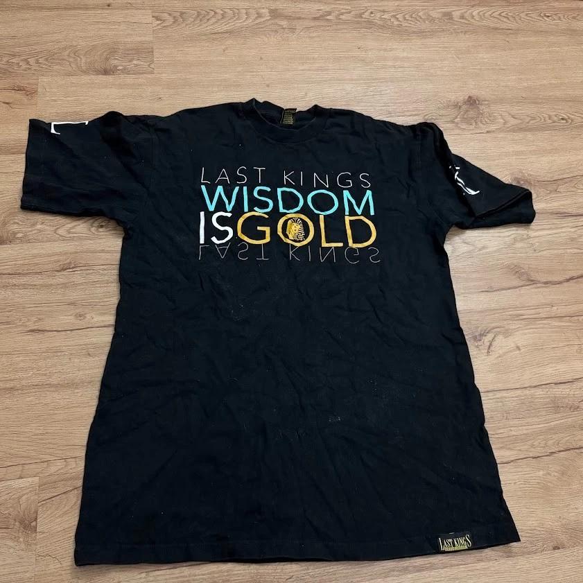 Last Kings Wisdom Is Gold T-Shirt Black Size 2XL XXL Graphic Tee tyga S
Last Kings Wisdom Is Gold T-Shirt Black Size 2XL XXL Graphic Tee tyga S