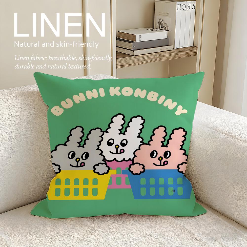 Cute Bunni Konbiny Cushion Cover Pillowcase Set Pcs x x Breathable Washable Sofa Cushion Cover 30X30cm
Cute Bunni Konbiny Cushion Cover Pillowcase Set Pcs x x Breathable Washable Sofa Cushion Cover 30X30cm