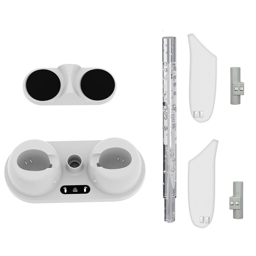 Holder Base Controller Charger RGB Light Charging Dock Station Non-slip VR Headset Controller Stand for Oculus/Meta Quest 3 білий
Holder Base Controller Charger RGB Light Charging Dock Station Non-slip VR Headset Controller Stand for Oculus/Meta Quest 3 білий