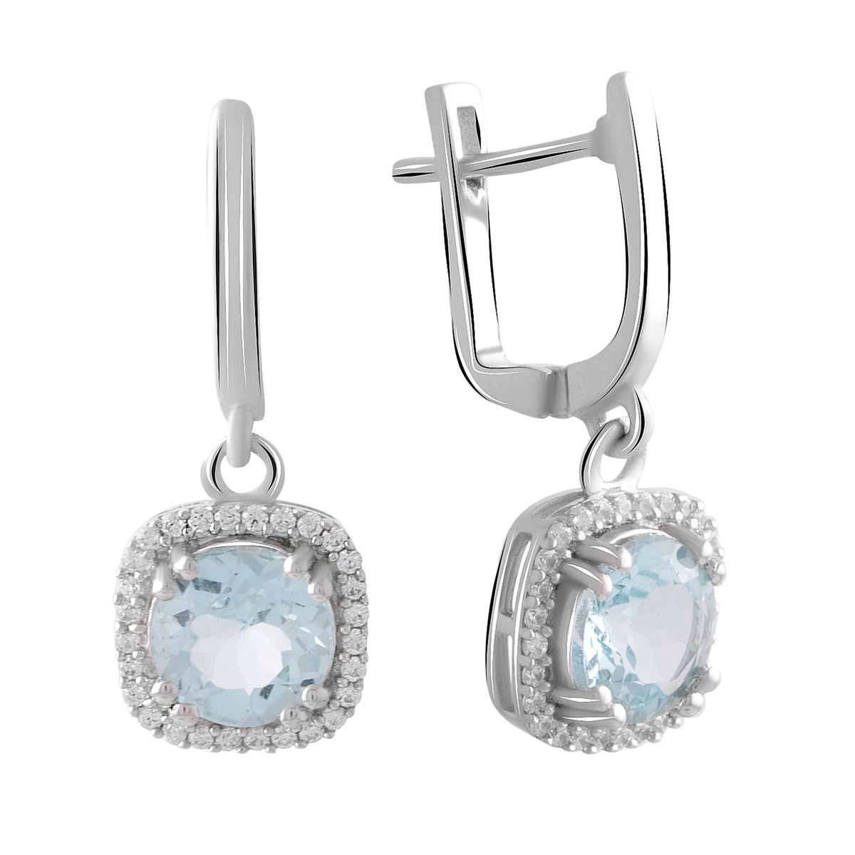 Срібні сережки з натуральним топазом 5.239ct (2049333) небо синє світло кольору
Срібні сережки з натуральним топазом 5.239ct (2049333) небо синє світло кольору