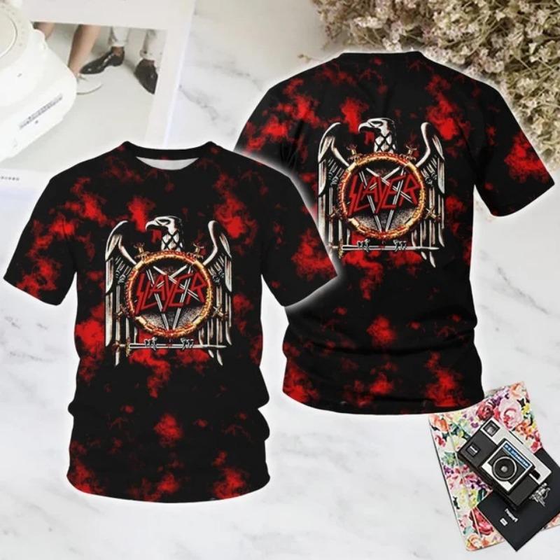 Rock Slayer 3D Print T-shirts Men Women Hip Hop Trend Cool Short Sleeve T-Shirt O-Neck Tee Oversized Streetwear 5XL
Rock Slayer 3D Print T-shirts Men Women Hip Hop Trend Cool Short Sleeve T-Shirt O-Neck Tee Oversized Streetwear 5XL