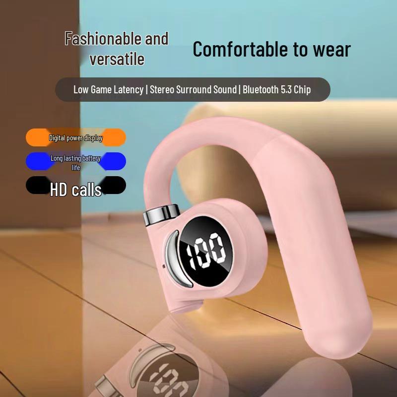 Earhook Wireless Bluetooth Earbuds: Long Battery, High Sound Quality, Digital Display, Noise-Cancelling, Ideal for Sports. D26.
Earhook Wireless Bluetooth Earbuds: Long Battery, High Sound Quality, Digital Display, Noise-Cancelling, Ideal for Sports. D26.