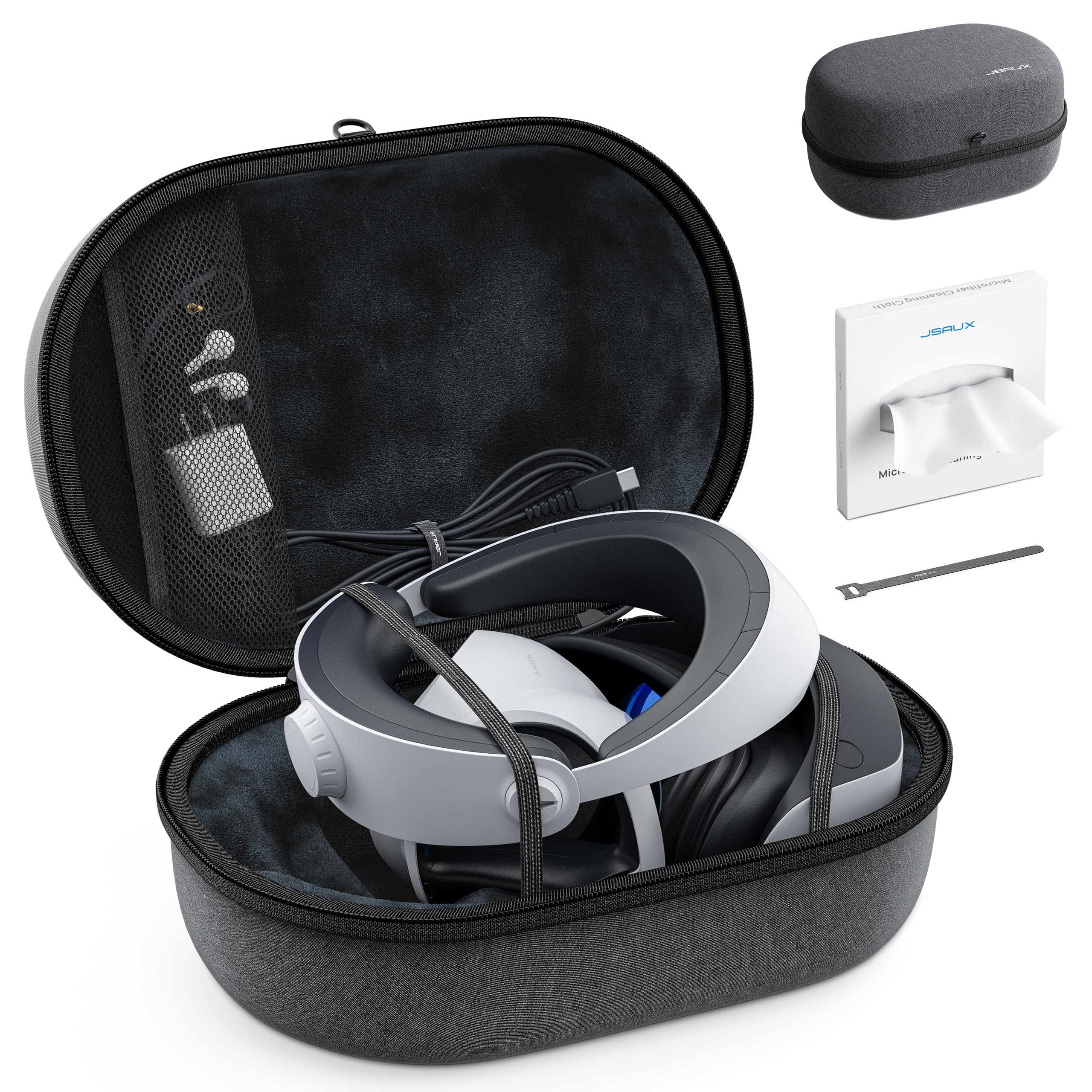 JSAUX Hard Carrying Case Compatible with PSVR2 Gaming Headset Touch Controller and PS VR2 Accessories with Silicone Strap and Lens PlayStation VR2 сірий колір
JSAUX Hard Carrying Case Compatible with PSVR2 Gaming Headset Touch Controller and PS VR2 Accessories with Silicone Strap and Lens PlayStation VR2 сірий колір
