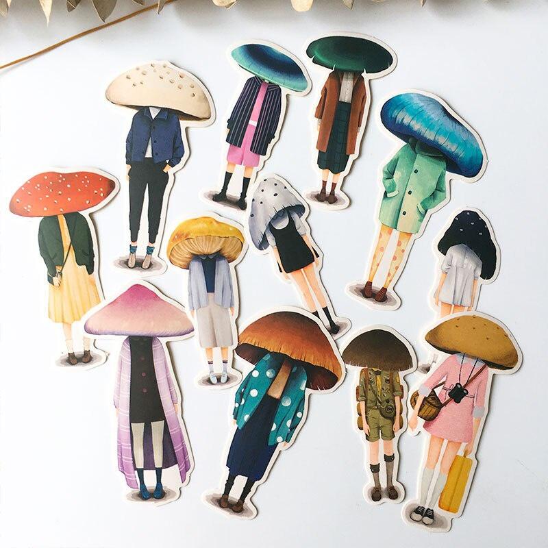 12Pcs/Pack Vintage Girl Mushroom Head Sticker DIY Craft Scrapbooking Album Journal Planner Decorative Stickers светло-серый
12Pcs/Pack Vintage Girl Mushroom Head Sticker DIY Craft Scrapbooking Album Journal Planner Decorative Stickers светло-серый