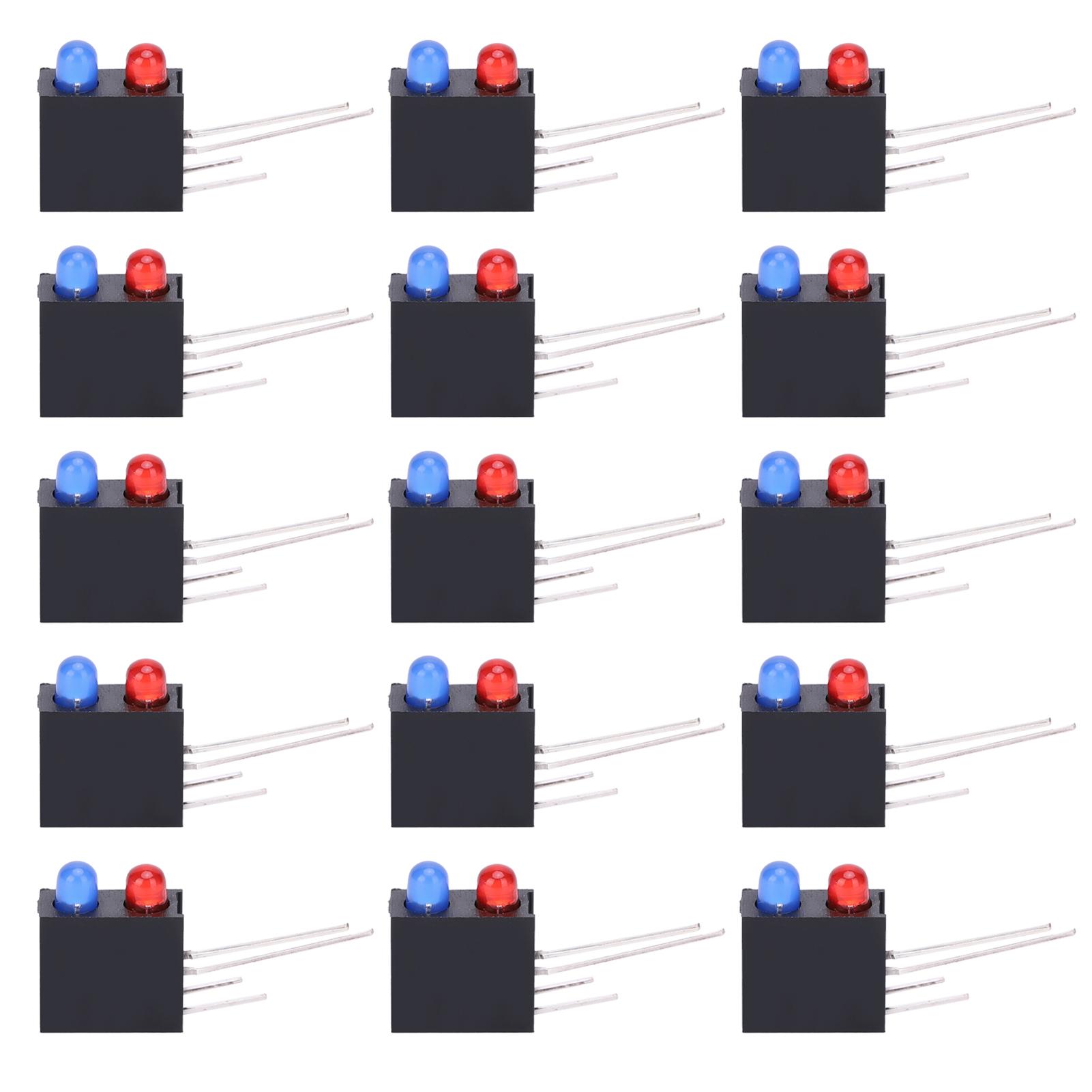 100Pcs LED Plastic Holder DualHole Black Square 90 Degree Curved Base with Blue Red Light 3mm
100Pcs LED Plastic Holder DualHole Black Square 90 Degree Curved Base with Blue Red Light 3mm