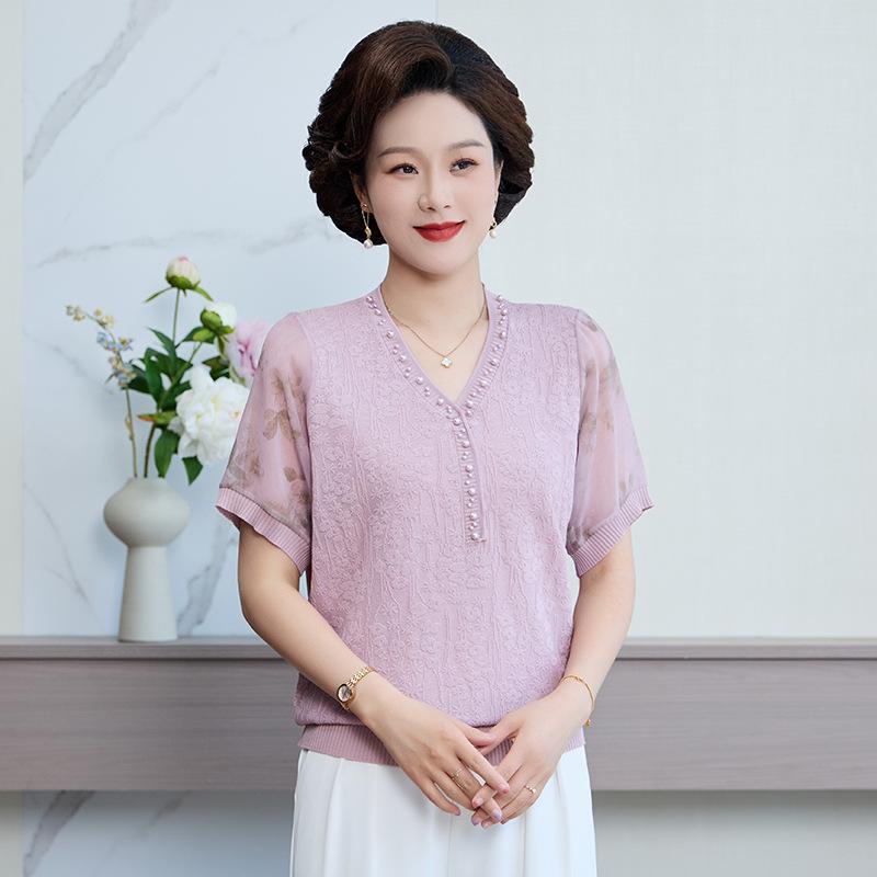 Mom s Ice Silk Short-Sleeve Knit Top - 2026 Summer Style for Middle-Aged and Elderly Women XL (recommended 100-110 jin) фиолетовый
Mom s Ice Silk Short-Sleeve Knit Top - 2026 Summer Style for Middle-Aged and Elderly Women XL (recommended 100-110 jin) фиолетовый