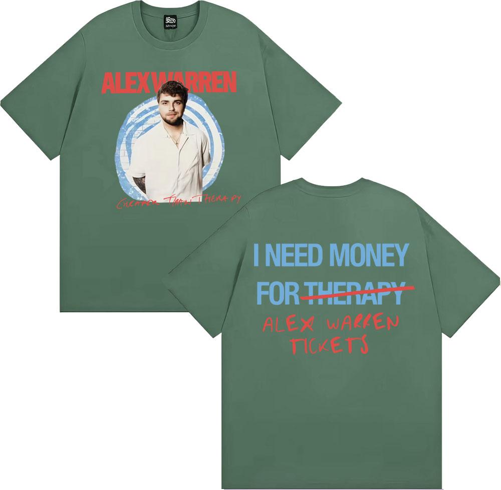 Alex Warren Cheaper Than Therapy Tour T Shirt Men Women Fashion Retro Short Sleeve Tee Shirt 100 Cotton Loose Oversized Tshirt 4XL
Alex Warren Cheaper Than Therapy Tour T Shirt Men Women Fashion Retro Short Sleeve Tee Shirt 100 Cotton Loose Oversized Tshirt 4XL