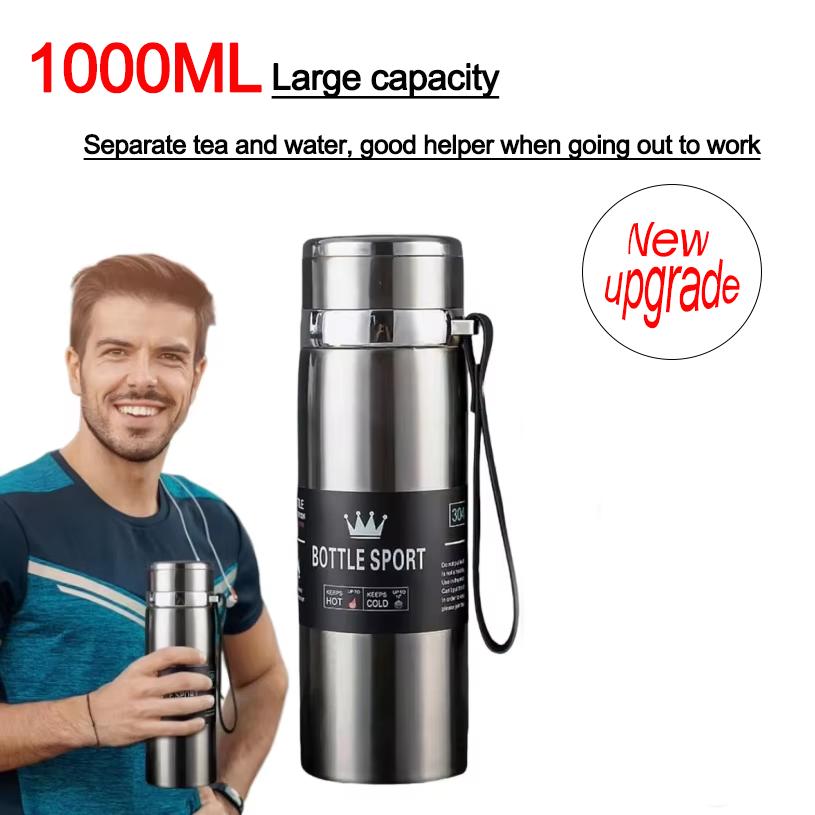 316 stainless steel cup portable large capacity water cup high-value boys and girls cup tea water separation tea thermos cup 901-1000ml серебряный
316 stainless steel cup portable large capacity water cup high-value boys and girls cup tea water separation tea thermos cup 901-1000ml серебряный