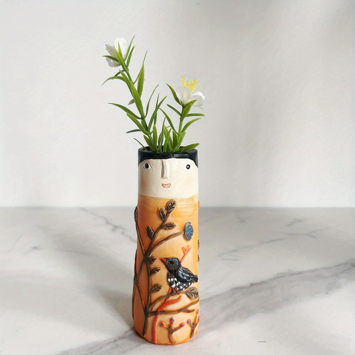 Креативные вазы для лица, семейная живопись, маленькие вазы для цветов, ваза с человеческим лицом, вазы ручной работы в стиле бохо для декора, декор комнаты в фермерском доме, домашний декор Bud Vase G
Креативные вазы для лица, семейная живопись, маленькие вазы для цветов, ваза с человеческим лицом, вазы ручной работы в стиле бохо для декора, декор комнаты в фермерском доме, домашний декор Bud Vase G