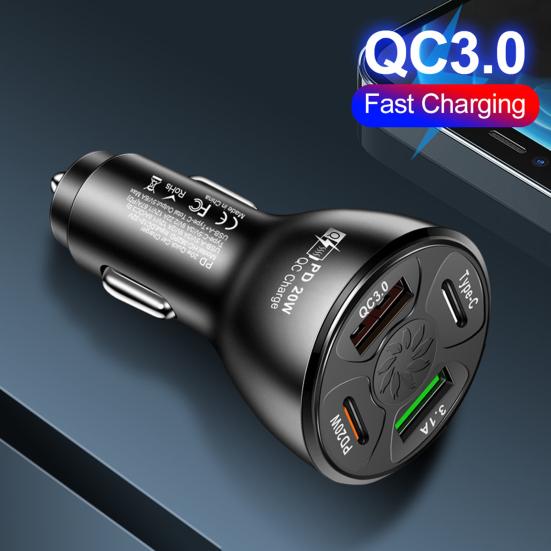 Адаптер автомобильного зарядного устройства, удобный Plug and Play, автоматическое отключение, 4 USB-порта, розетка, автозапчасти чёрный
Адаптер автомобильного зарядного устройства, удобный Plug and Play, автоматическое отключение, 4 USB-порта, розетка, автозапчасти чёрный