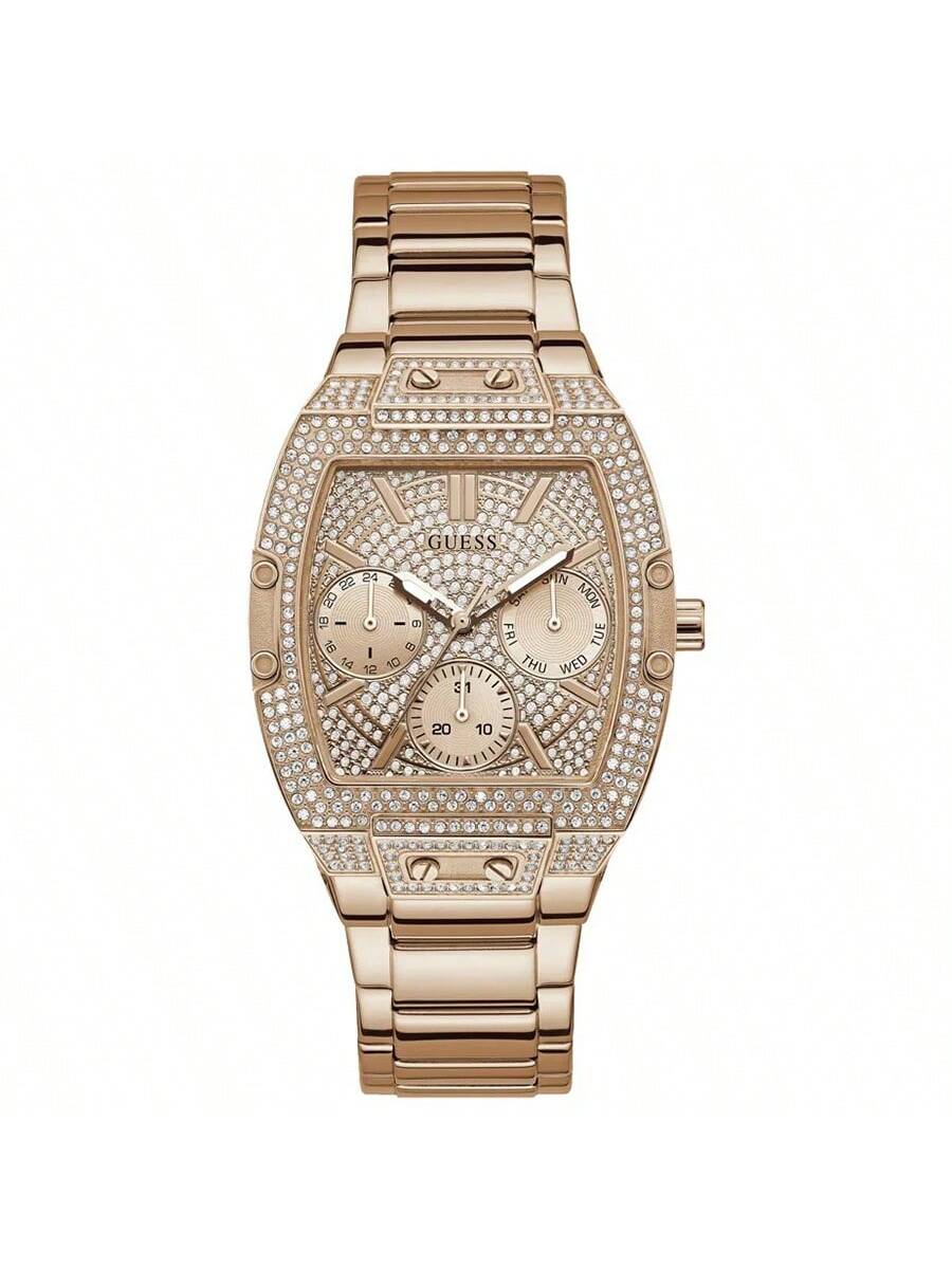 Guess Women s Quartz Watch Gold Stainless Steel Strap and Tonneau Dial Luxury Watch Gift for Women GW0104L3 рожевий колір золота
Guess Women s Quartz Watch Gold Stainless Steel Strap and Tonneau Dial Luxury Watch Gift for Women GW0104L3 рожевий колір золота