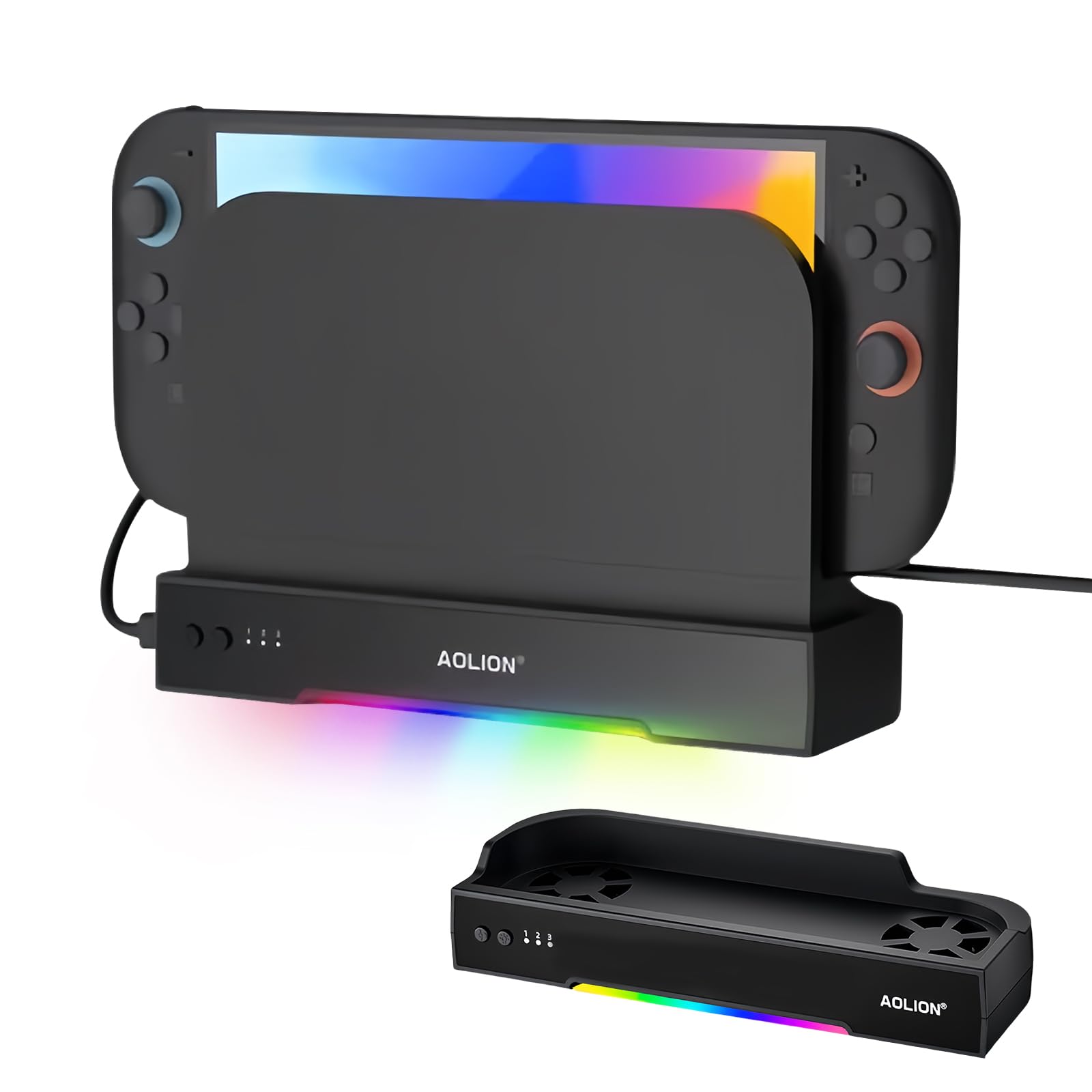 Cooling fan for Switch 2 release Compatible with Nintendo Switch Lwuckbarrt Cooling stand for Switch heat dissipation cooling adjustable RGB lighting чёрный
Cooling fan for Switch 2 release Compatible with Nintendo Switch Lwuckbarrt Cooling stand for Switch heat dissipation cooling adjustable RGB lighting чёрный